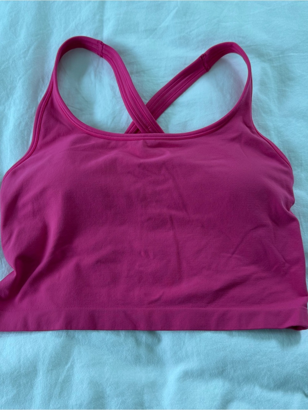 Fabletics Bright Magenta Crossback Sports Bra Tank